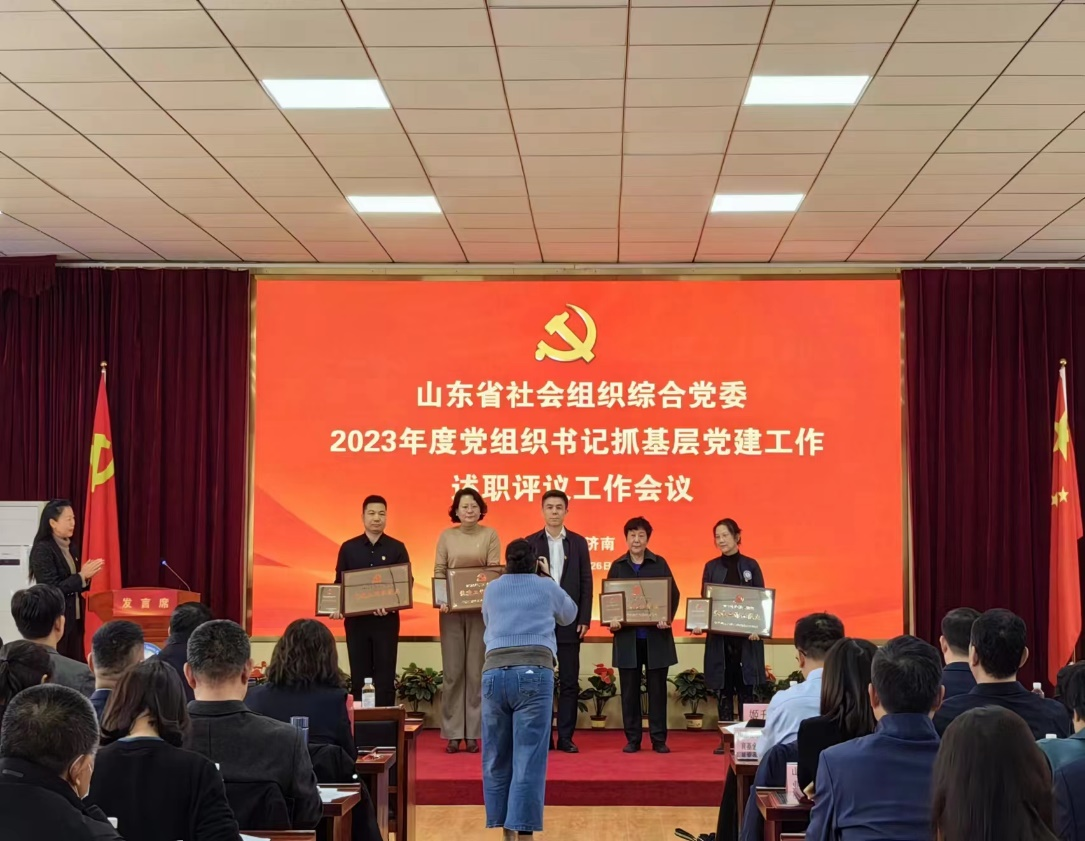 山东省测绘地理信息行业协会党支部获得山东省社会组织